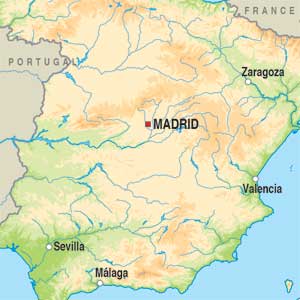 Map showing Vino de España