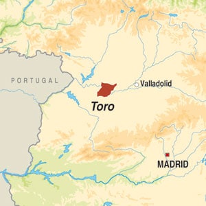 Map showing Toro DO